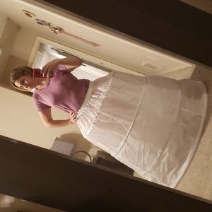 Adjustable hard hoop petticoat..trumpet ballgown princess
